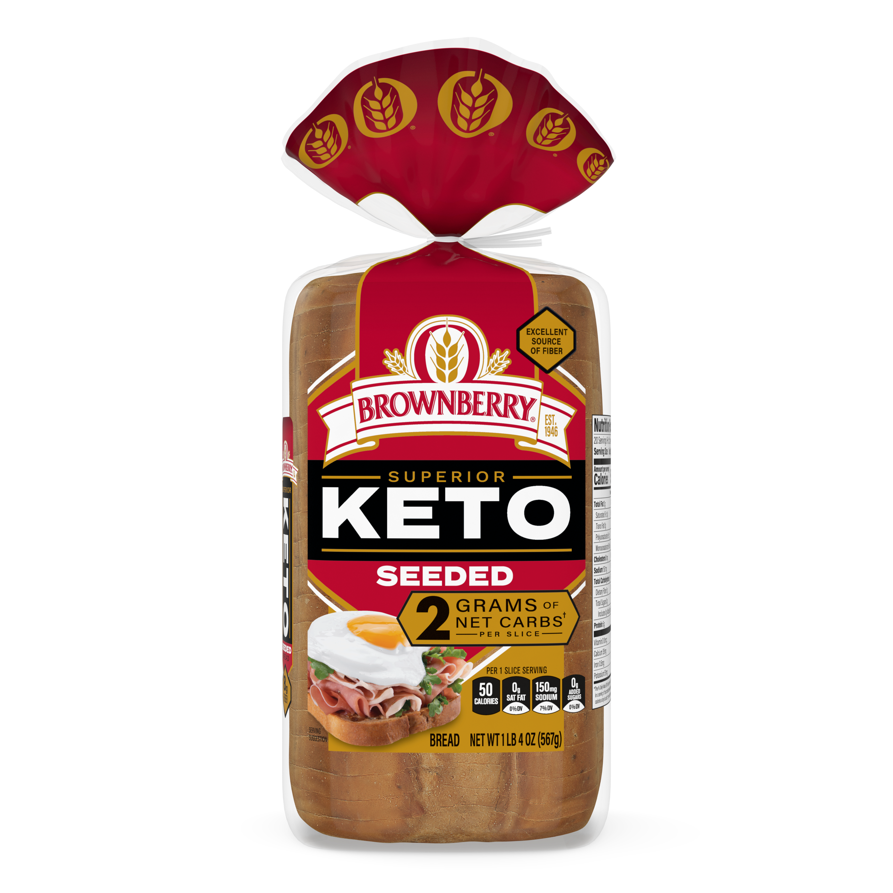 Brownberry Keto Seeded Pack Shot